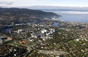 Luftbild Uni Trondheim